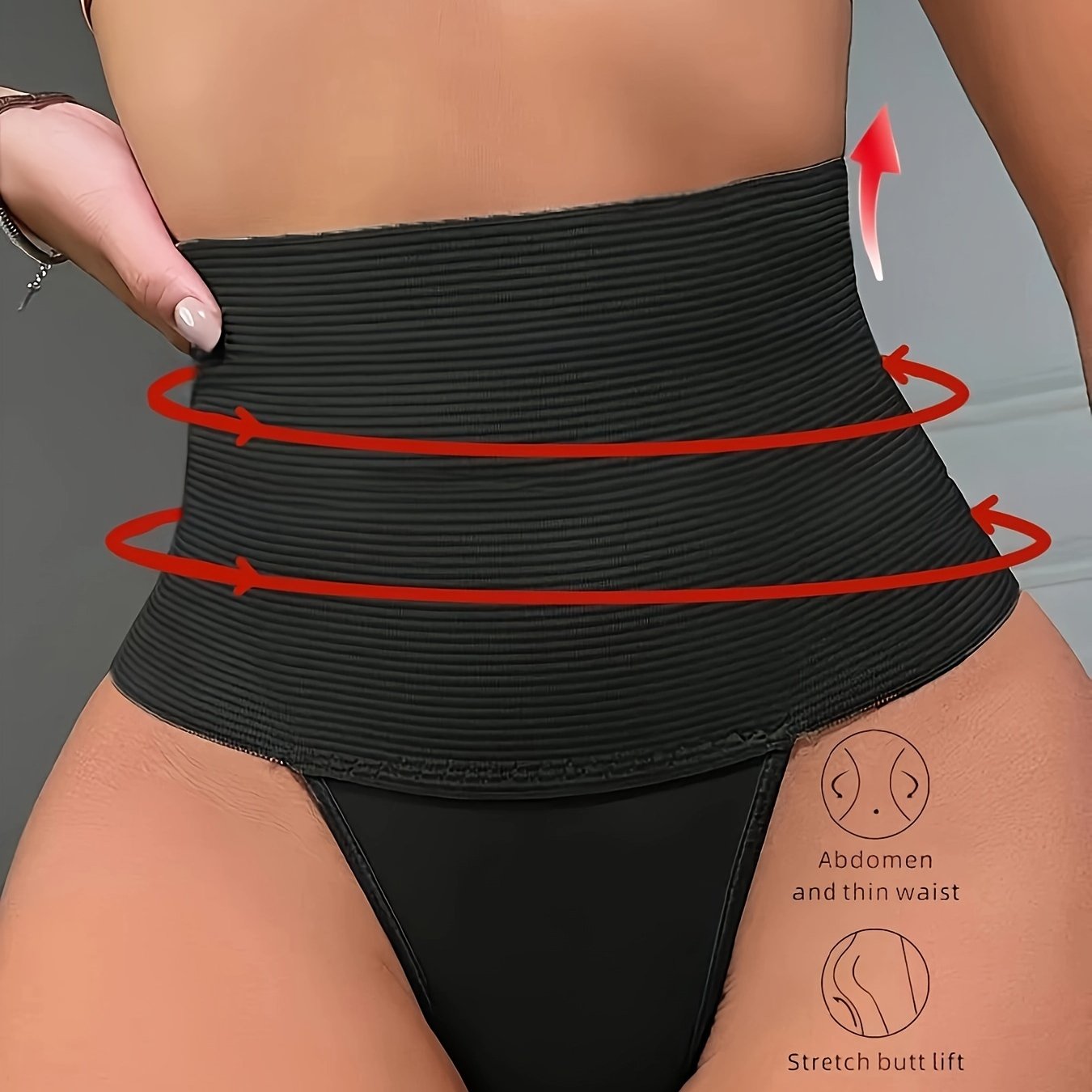 High waist shaping panties with tummy control and buttocks lifting, women's underwear and shapewear.