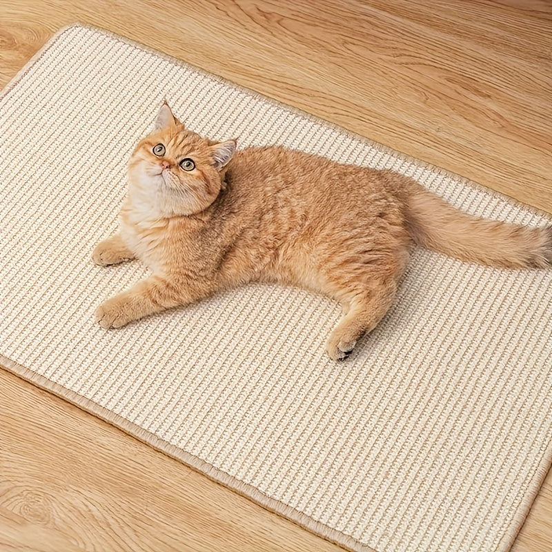 Kapok Mat resists wear, prevents slipping, and protects sofas from cat scratching, also functioning as a wall-mounted cat scratching board.