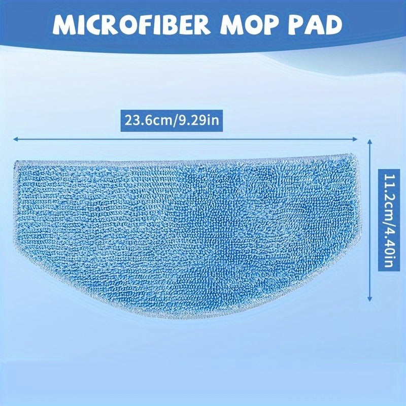 Get a pack of 6 microfiber mop cloths designed for use with Tikom G8000/G8000 Pro Robot Vacuum Cleaner. These cloths are also compatible with Honure G20 and Laresar Evol 3 models, providing high absorption for efficient floor cleaning.