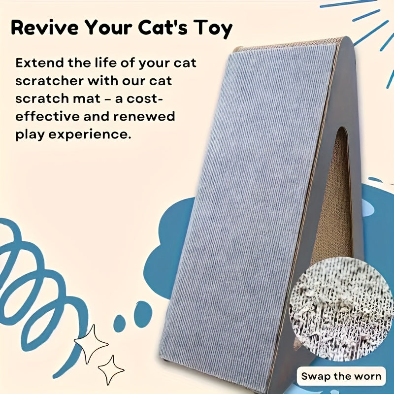 Durable adhesive cat scratching mat roll with sticky tape, ideal for protecting cat furniture.