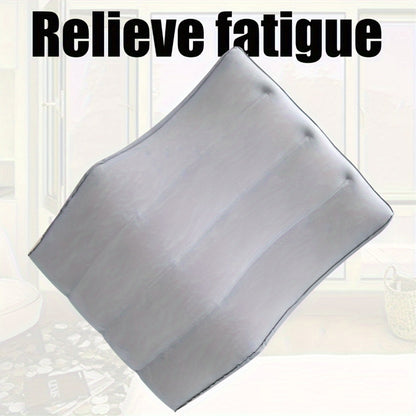 Elevate your legs with the Inflatable Leg Elevation Pillow to improve circulation and reduce swelling. This pillow is stain-resistant, with a medium soft firmness and non-textile cover. Ideal for post-surgery recovery, knee, and back pain relief. Spot