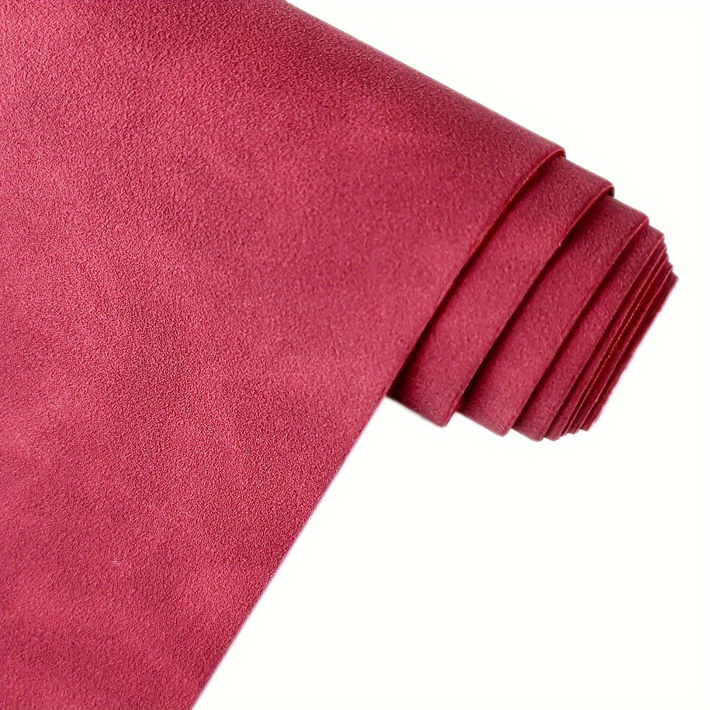 1 piece of soft smooth synthetic suede PU faux leather fabric for DIY wallets and bags.