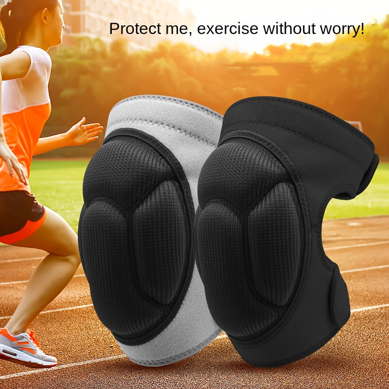 2 Pcs Men's Compression Sports Knee Pads - Ideal for Sports, Skiing, Motorcycle Riding