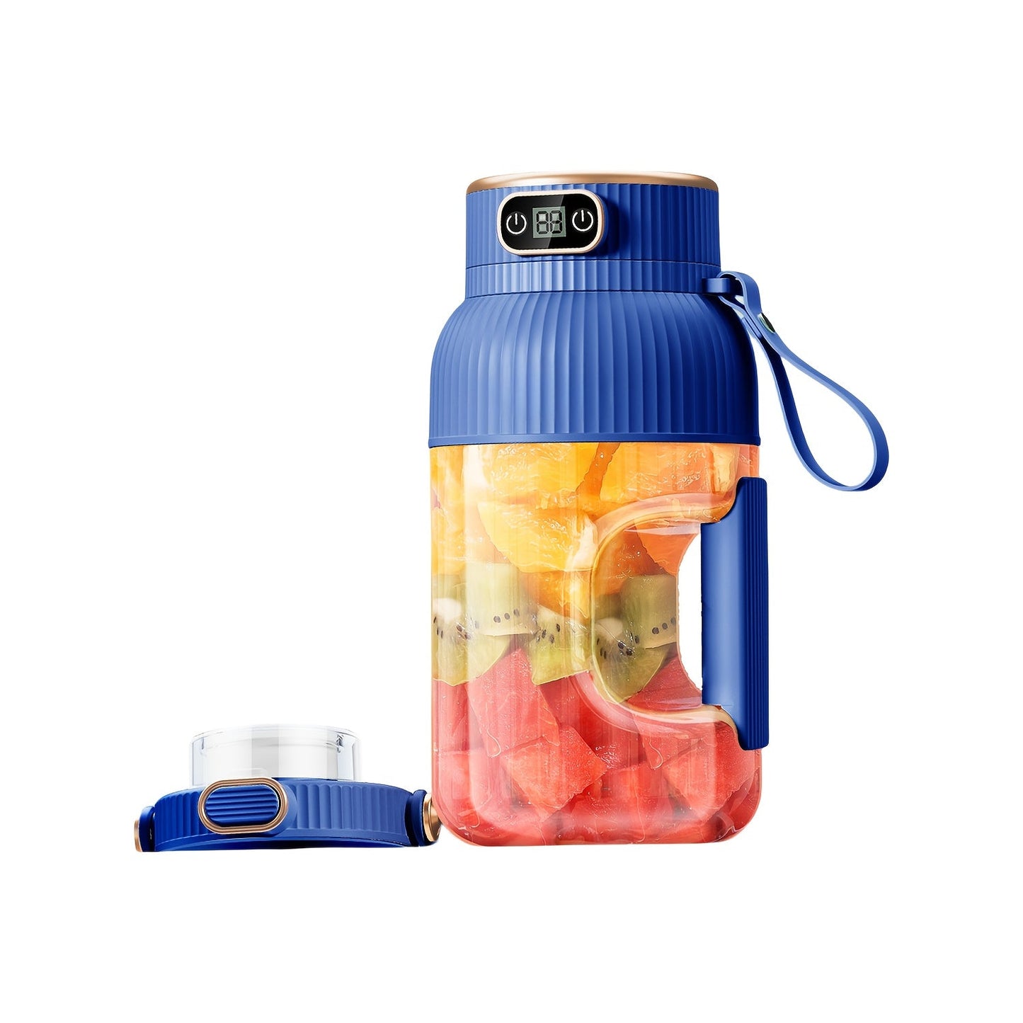 Easily create delicious juice with this large-capacity juice cup featuring an electric juicing function. Its multifunctional design allows for convenient carrying on the go, providing you with fresh juice anytime to meet your hydration and nutritional