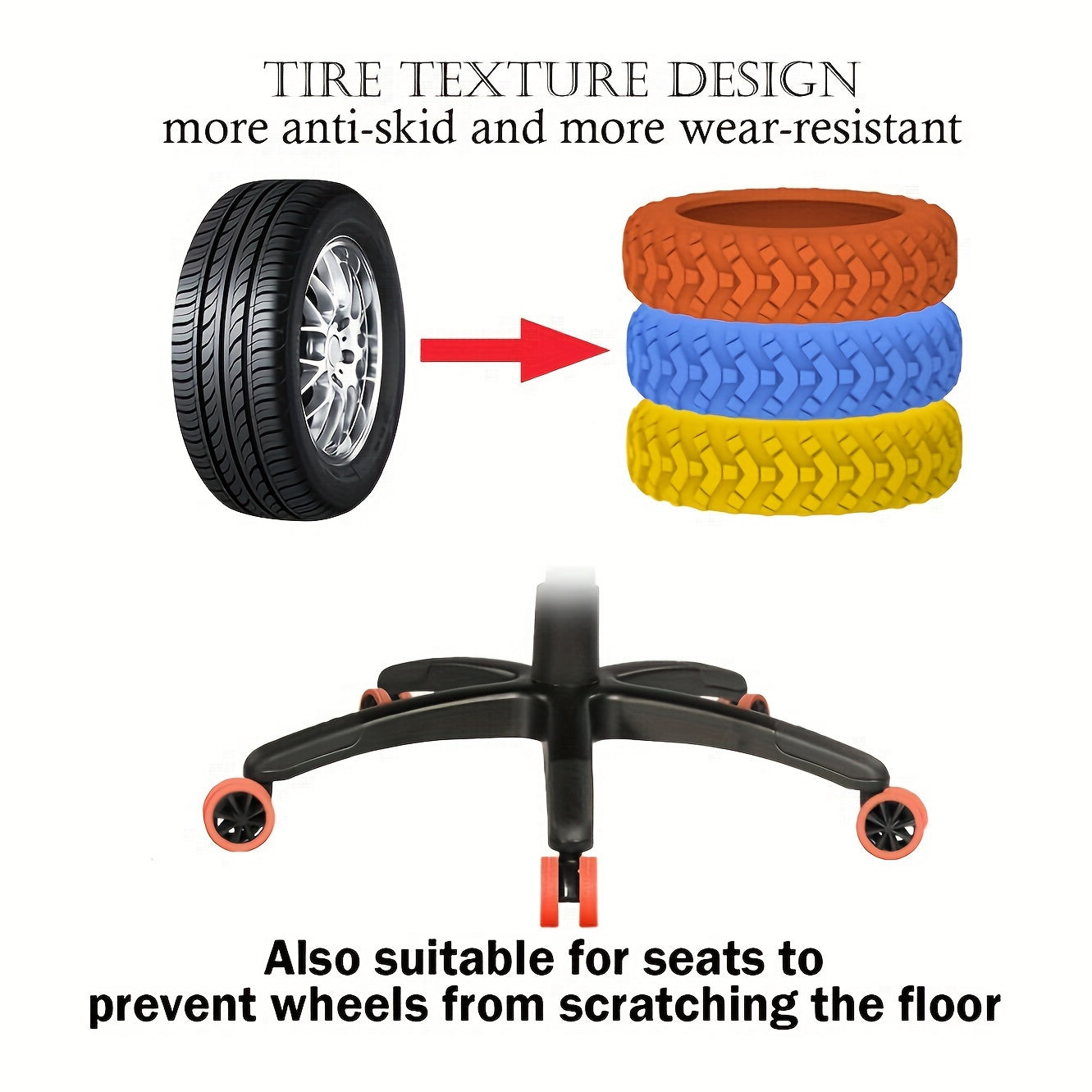 New third-generation upgraded thickened protective cover for luggage wheels, includes repair set for trailer luggage wheels, making them more durable and noiseless.