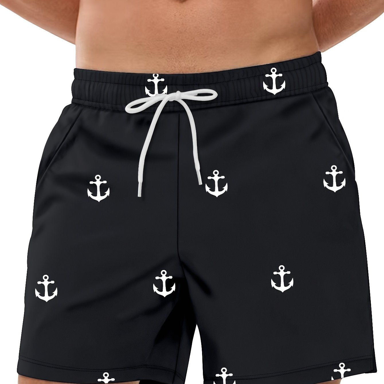 Men's Summer Beach Shorts - Four-Quarter Single Layer