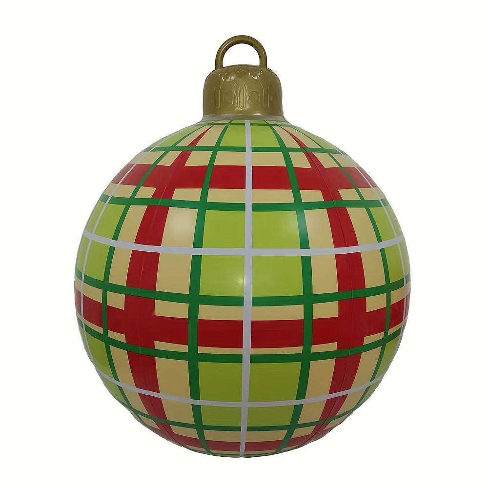 Inflatable Christmas balls are eye-catching PVC balloons used in gardens, entrance passages, front doors, terraces, lawns, and entrance halls for seasonal decoration.