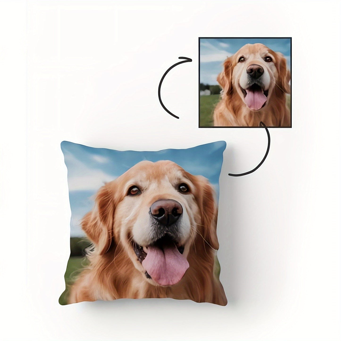 Give the perfect Christmas gift to pet lovers with our Custom Personalized Pet Photo Throw Pillow Cover! Made with a soft polyester blend and measuring 45.72x45.72 cm, this single-side print pillow cover is ideal for dog and cat enthusiasts. Customize it