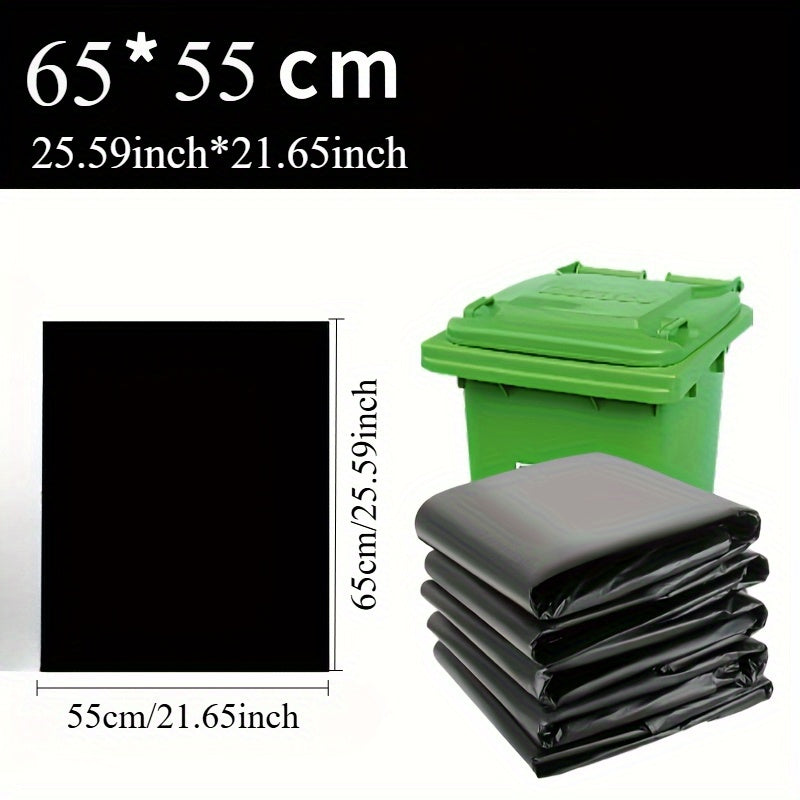 Thickened Heavy Duty Black Garbage Bags - Available in 80/120/150/250/300pcs - Strong, Durable, Leak-Resistant, and Tear-Proof - Perfect for Household, Commercial, and Outdoor Waste Disposal, Cleaning, and Organization