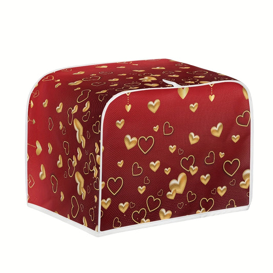 Polyester Toaster Cover for 2-Slice Toaster - Festive Holiday Print, Protects Against Dust and Fingerprints, Easy to Clean - Fits Most Toasters - Long Lasting and Eco-Friendly Kitchen Decor - Perfect for Valentine's Day, St. Patrick's Day, Easter