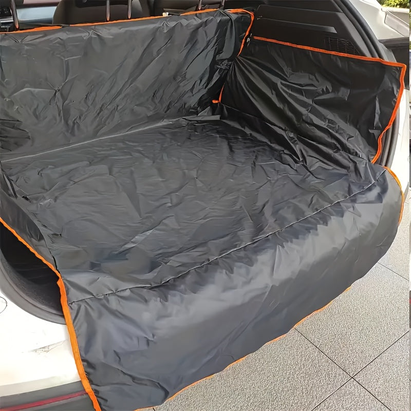 Durable Pet Mat for SUV Trunks - Waterproof, Scratch-Resistant - Protects Car from Dirt, Pet Hair, Three Snowmen