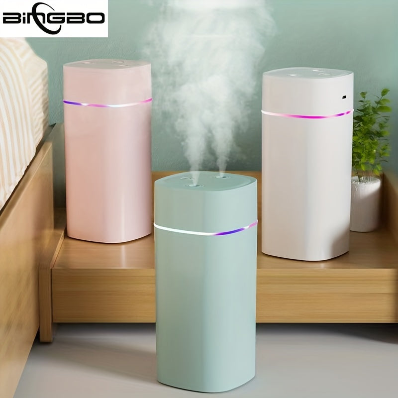 Large 600ML USB Humidifier for Home and Office, Ideal for Bedroom, Pregnant Women, Baby, and Desktop Use. Features Mute Operation, Aromatherapy Essential Oil Diffusion, and Makes a Great