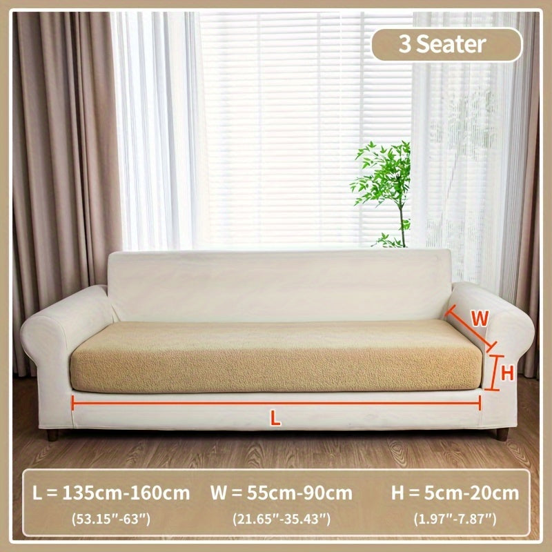 Waterproof stretch sofa cover for all seat sofas, with a modern non-slip design, pet-friendly, and fits L-shaped sofas.