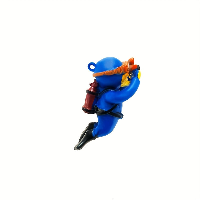 1 piece Diving Action Figures Aquarium Ornament for fish tank decoration.