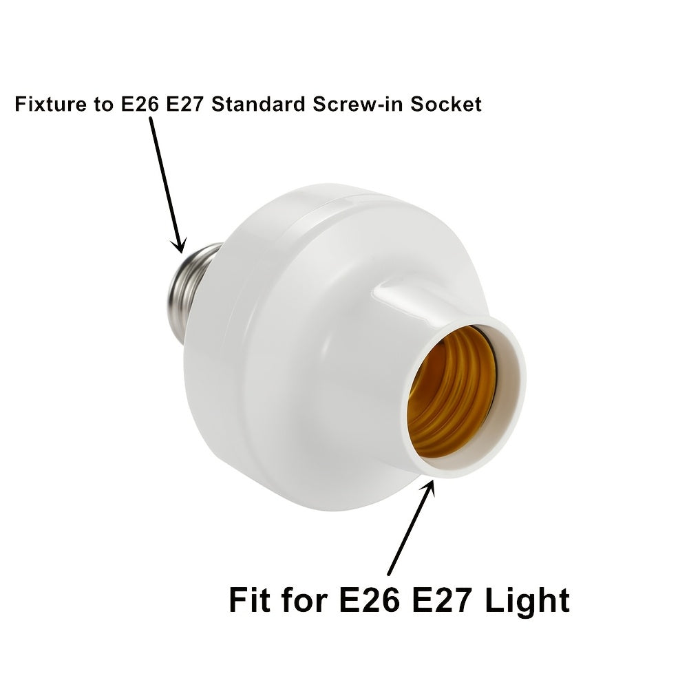 QIACHIP Wireless Lamp Socket with Timer - E26/E27, RF 433MHz, No Wiring, LED & Incandescent, AC85V-250V