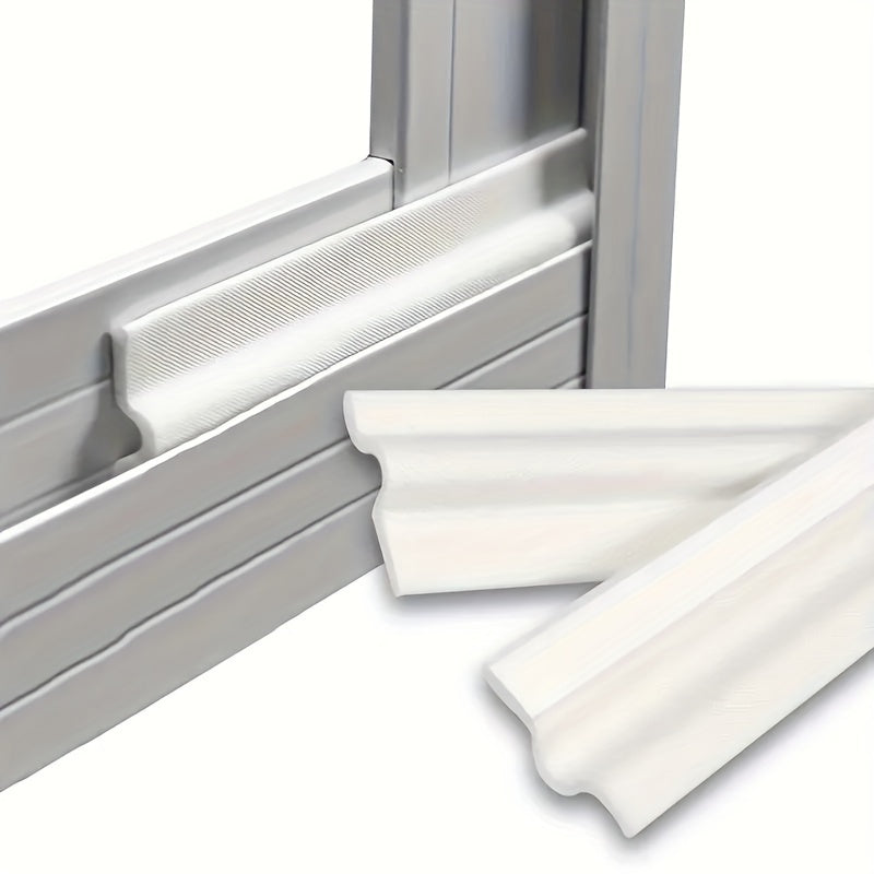 Self-adhesive fabric window seal strip designed for aluminum and steel frames. Ideal for sliding and casement windows, this energy-saving insulating weatherstrip helps exclude drafts and soundproof your space. Includes 1 roll of foam tape.