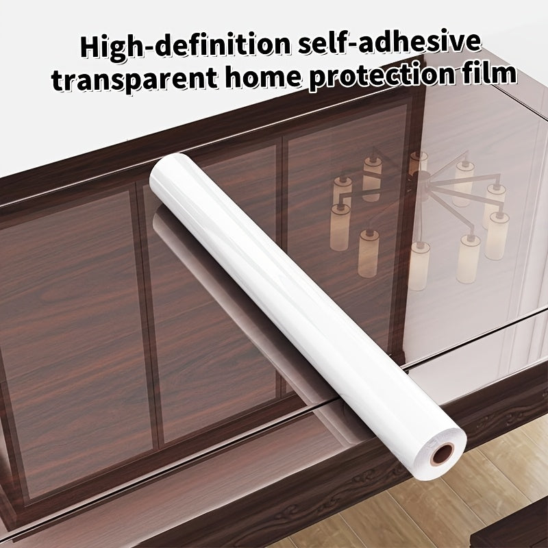 High Definition Self-Adhesive Protective Film for Wood Furniture, Ideal for Dining Tables, Marble Countertops, Desks, Kitchen Surfaces, Cabinet Doors, and Refrigerator Doors - Made of PVC Material, Easy to Peel Off, and Provides Protection