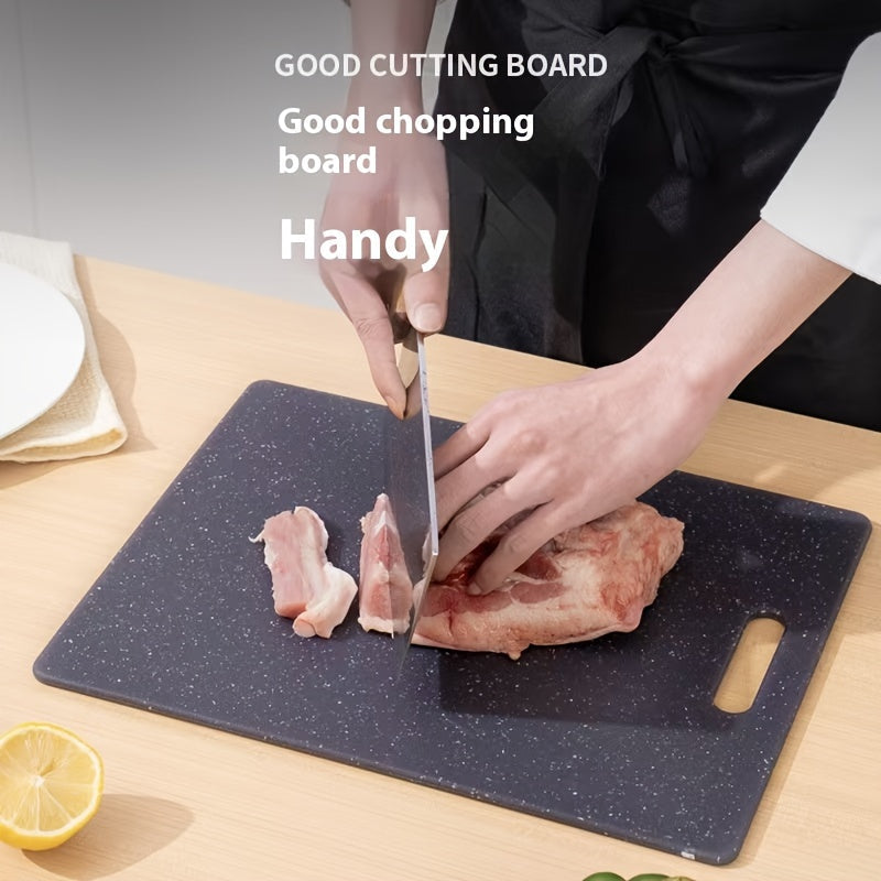 1 piece of marble cutting board made of PP Plastic, featuring a double-sided design for versatile use