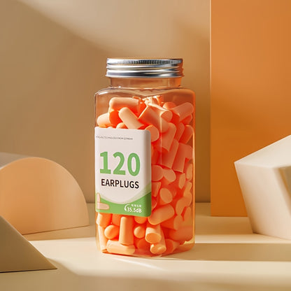 Reusable Noise-Canceling Earplugs for Sleep - Ideal for Students & Home Use, 60/120pcs, Soundproof