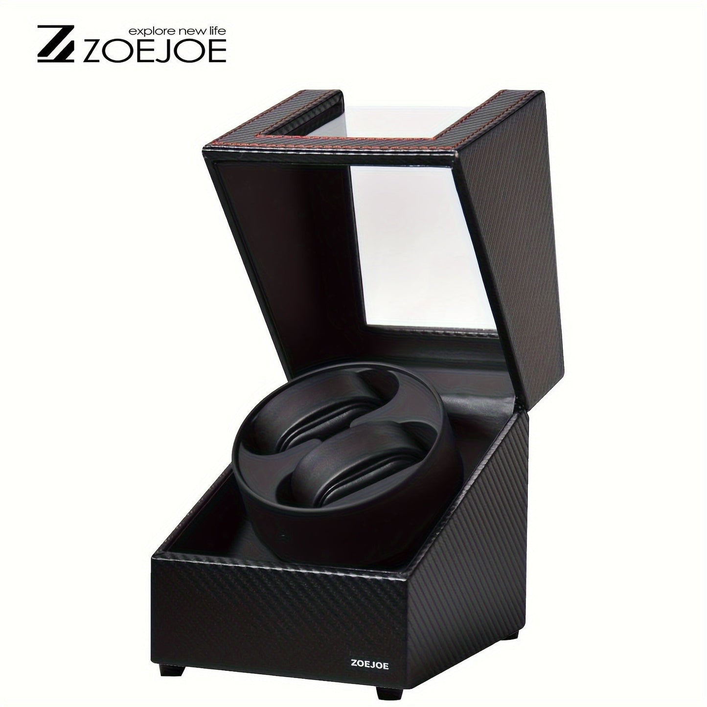 Ideal choice for gifts, this black PU/carbon fiber watch winder box is suitable for both men's and women's automatic watches. The single/double design ensures an organized storage and elegant display of your timepieces.