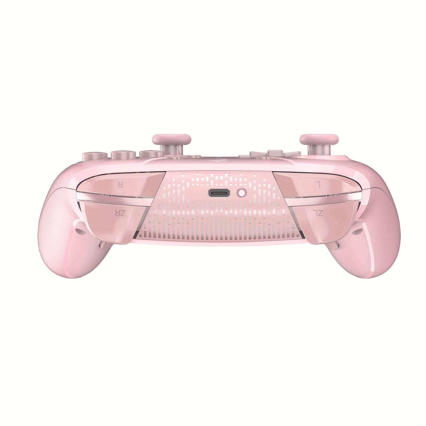 Versatile wireless game controller with vibrant RGB lights, dual motors, 6-axis gyro, customizable buttons, long-lasting battery, ergonomic design, durable build.