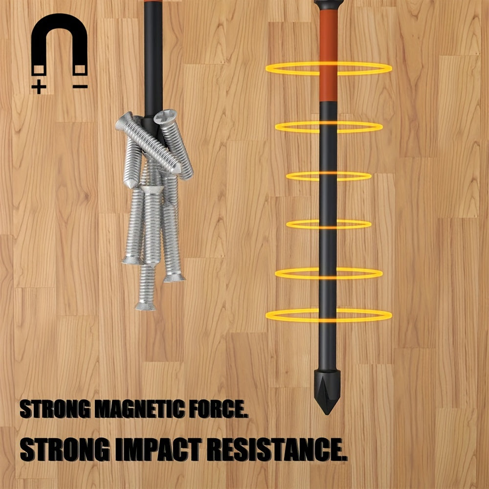 Popular choice: 6pc PH2 magnetic screwdriver set with high impact and hardness.