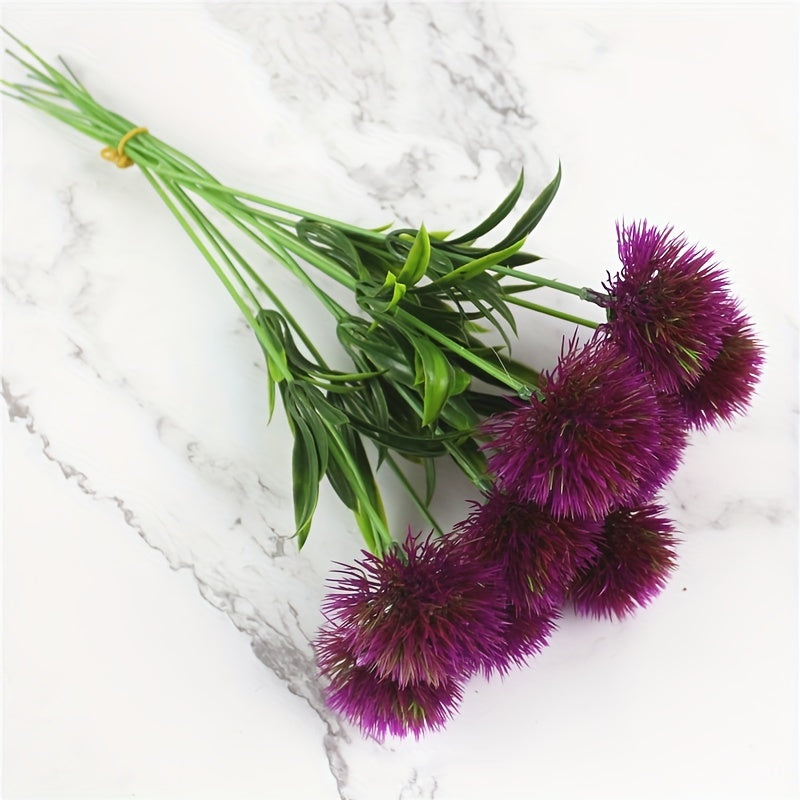 5-10pcs Dandelion artificial flowers for home or wedding decor.