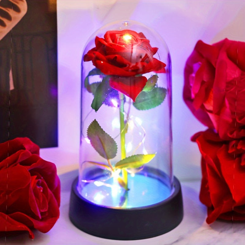 Create a lovely LED rose night light, ideal for romantic decor and gifts on special occasions like Valentine's Day or Mother's Day. Great for desktops, flower decorations, or as a