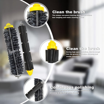 Upgrade your robot vacuum cleaner with the ePathChina 4-Pack of Replacement Main Roller Brushes. Featuring durable ABS and nylon bristles, these non-electric automatic sweeping floor cleaner accessories will keep your floors looking their best.