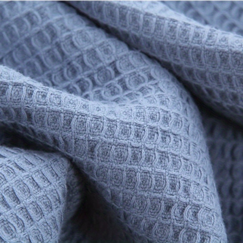 Soft and cozy waffle blanket suitable for all seasons. Perfect for adding warmth and style to your bed, sofa, or office space. Makes a great gift for birthdays, Christmas, or holidays for adults.