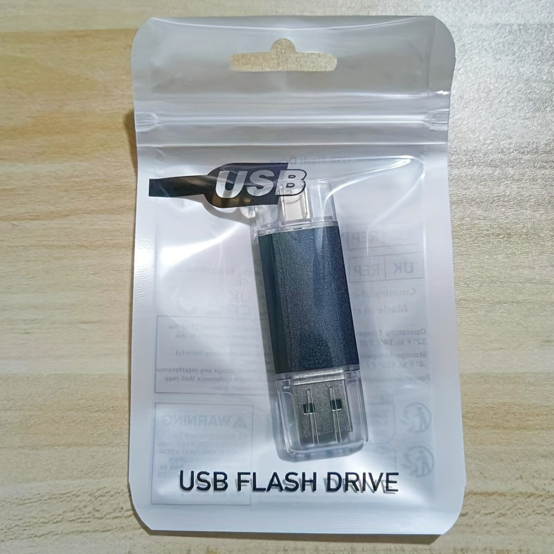 Dual C-Type USB Flash Drive with high speed interface, suitable for Android smartphones and tablets.