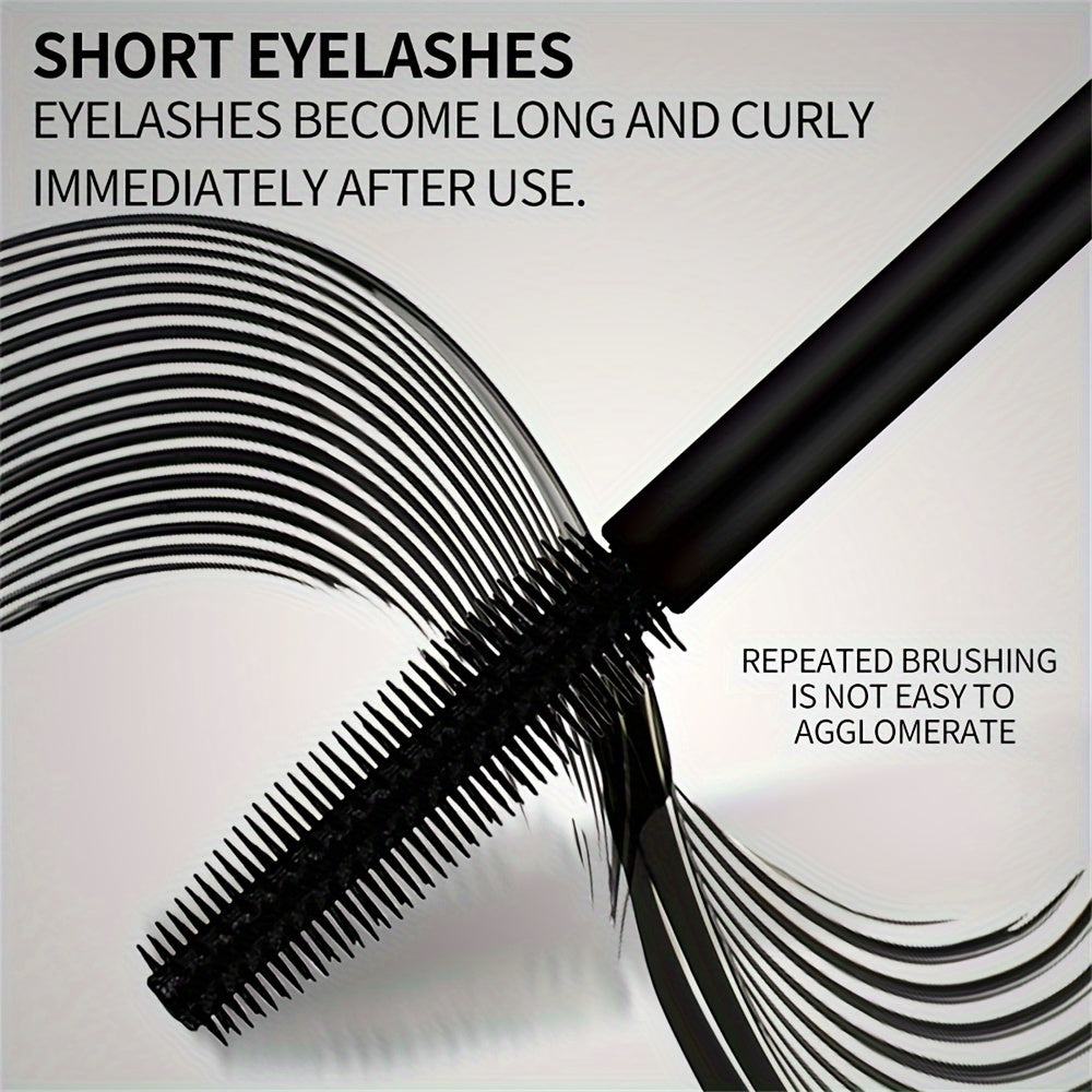 Waterproof mascara that volumizes, curls, and lengthens lashes in intense black for dramatic eyes, with a clump-free formula.