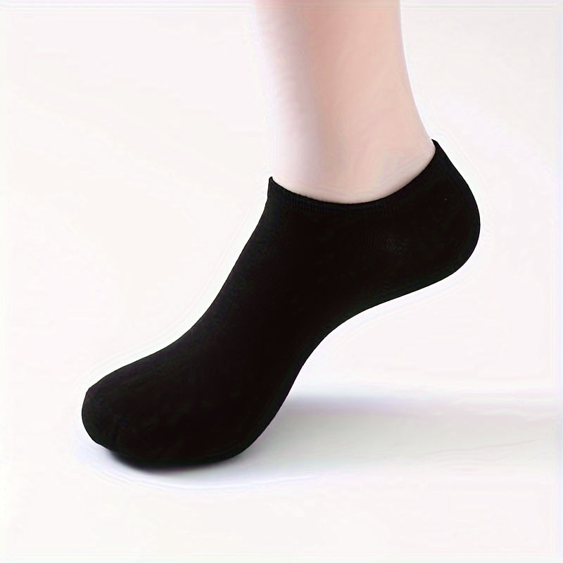 5 pairs of men's versatile sports ankle socks for all seasons, including breathable short socks and invisible socks.