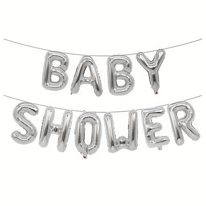 40.64cm Baby Shower Balloon Banner featuring "It's A Boy", "It's A Girl", and "Oh Baby" Foil Balloons for Gender Reveal Party.