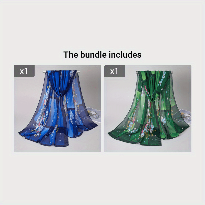 Lightweight chiffon scarf for women, perfect for summer with breathable design, versatile as a shawl, headscarf, or beach towel.