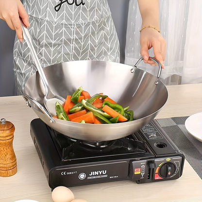 Stainless Steel Wok: A versatile, durable essential for gas and induction cooking in the kitchen