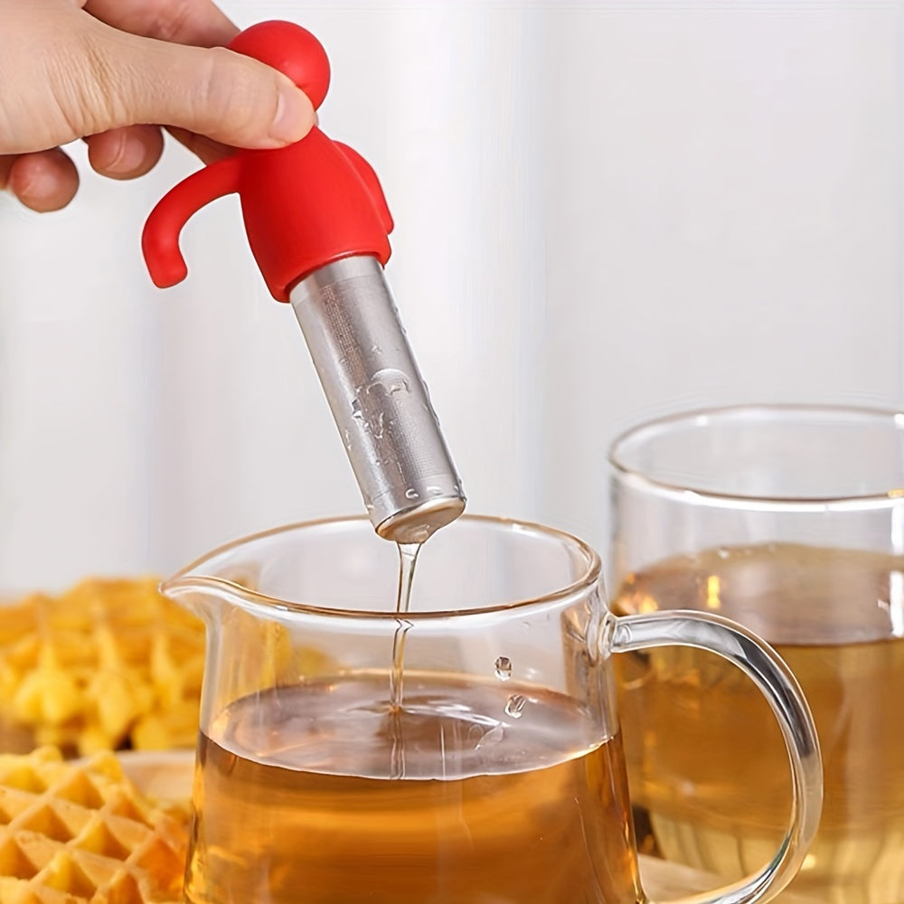 Tea Infuser Set - Includes 2 Cute Fine Mesh Strainers - Stainless Steel Filter Balls - Perfect for Teacups, Teapots, Home, Camping, Restaurant, Office, Parties - Essential Tea Accessories