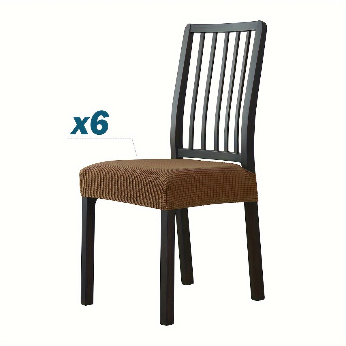 Stretchable dining chair covers made from a blend of elastic spandex and polyester, machine washable with contemporary design. Fits most chairs (42/66cm width) for chair protection. Ideal for modern home decor.