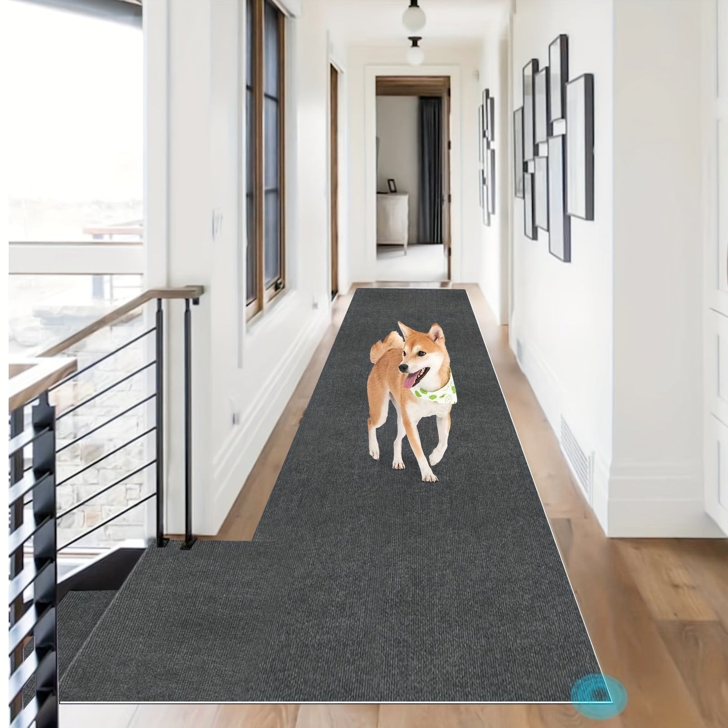 Solid Color Runner Rug: A single piece of stain-resistant and non-slip kitchen mat that can also be used as a washable runner carpet for various areas in your home such as hallway, kitchen, living room, garage, patio, and more. Perfect for adding a touch