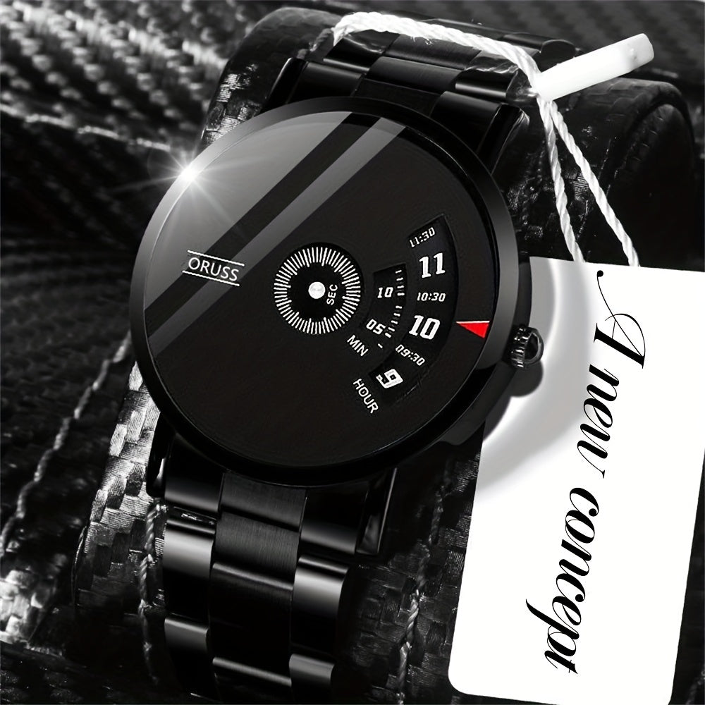 The new men's watch exudes sophistication and style, perfect for fashion-forward students and businessmen.