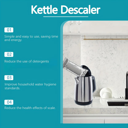 A household cleaning agent designed to remove limescale and enhance the brightness of electric kettles: Descaling Powder for Kettles.