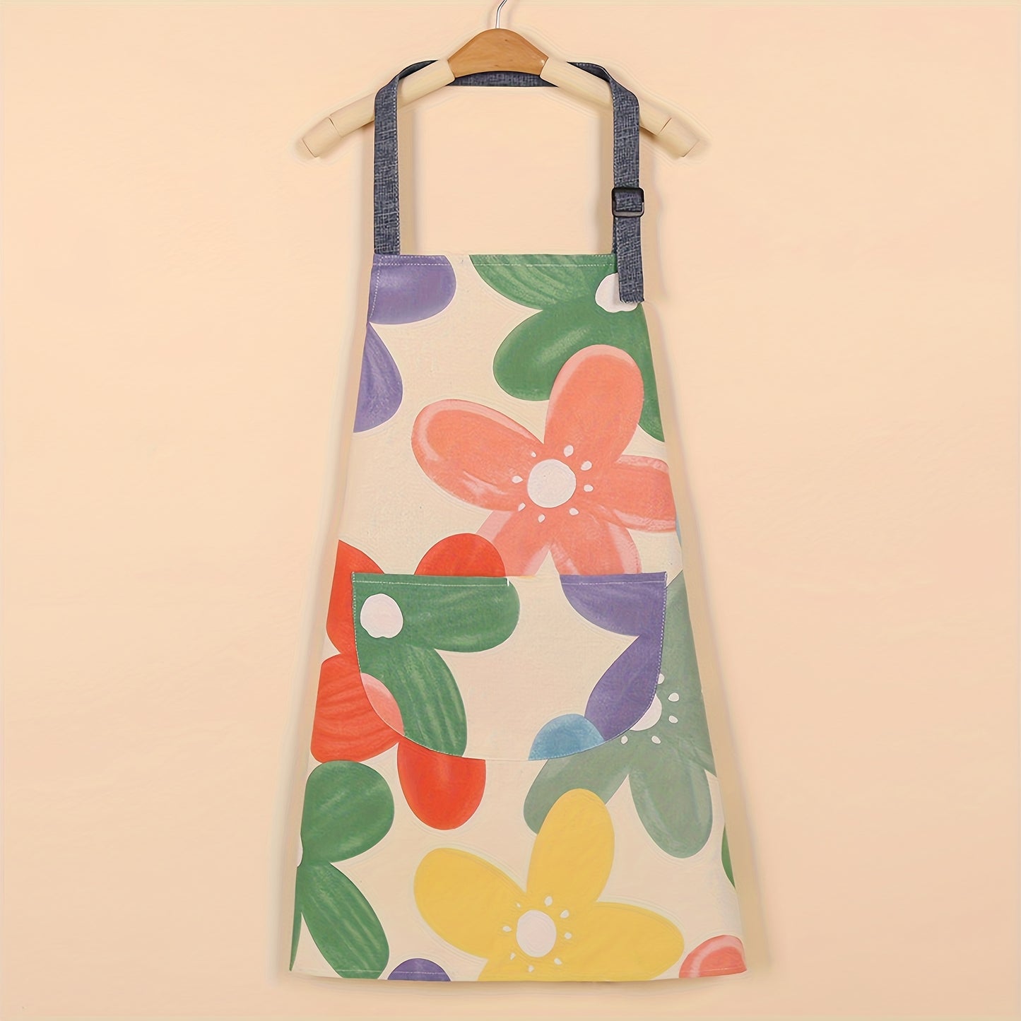 Adjustable bib aprons with big pocket, waterproof for cooking, baking, and chefs. Suitable for men and women.