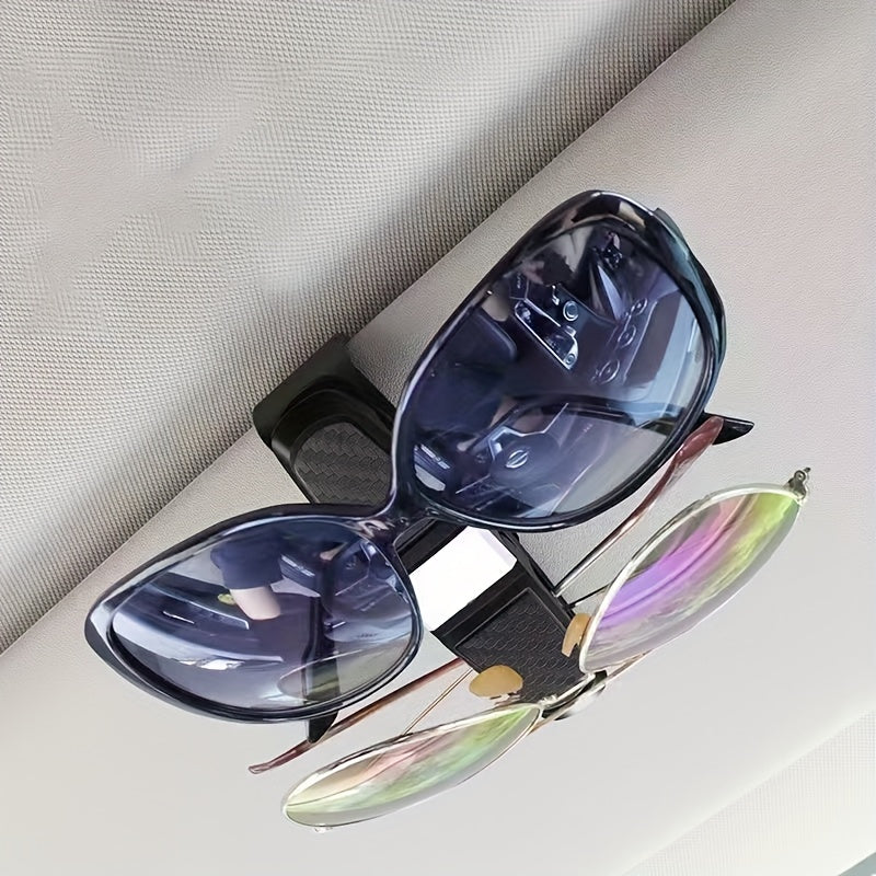 Car Glasses Holder with Multi-Functional Frame for Car Visor Storage