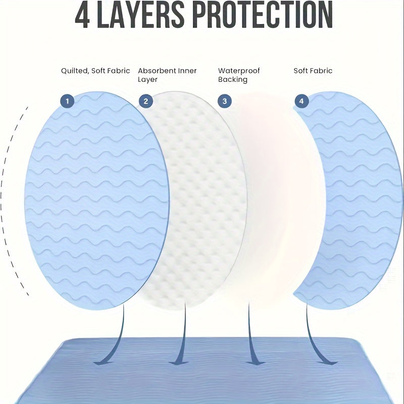 Одноразовый ультраабсорбирующий водонепроницаемый подгузник - многоразовый и washable, защищающий от протечек для менструаций, недержания, ухода за больными и использования для домашних животных - мягкий, дышащий мат с удобным дизайном для чистки