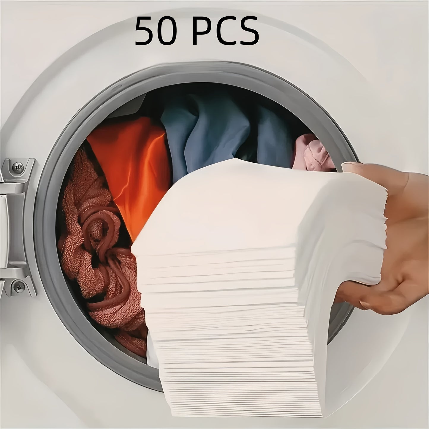 Color Catcher Laundry Sheets in packs of 25, 50, or 100 trap dye and prevent color transfer during blended washes.