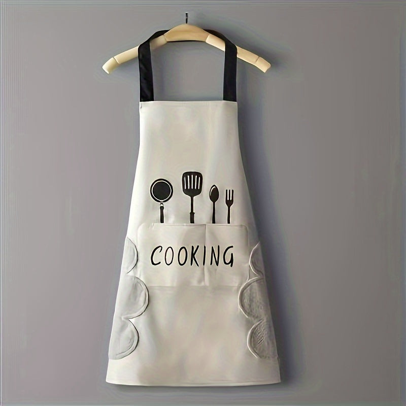 Stay fashionable in the kitchen with our durable Polyester Apron! Designed with a thick, waterproof and oil-resistant material, featuring a waist design for added comfort. Perfect for all your cooking and household tasks. Makes a wonderful Christmas gift