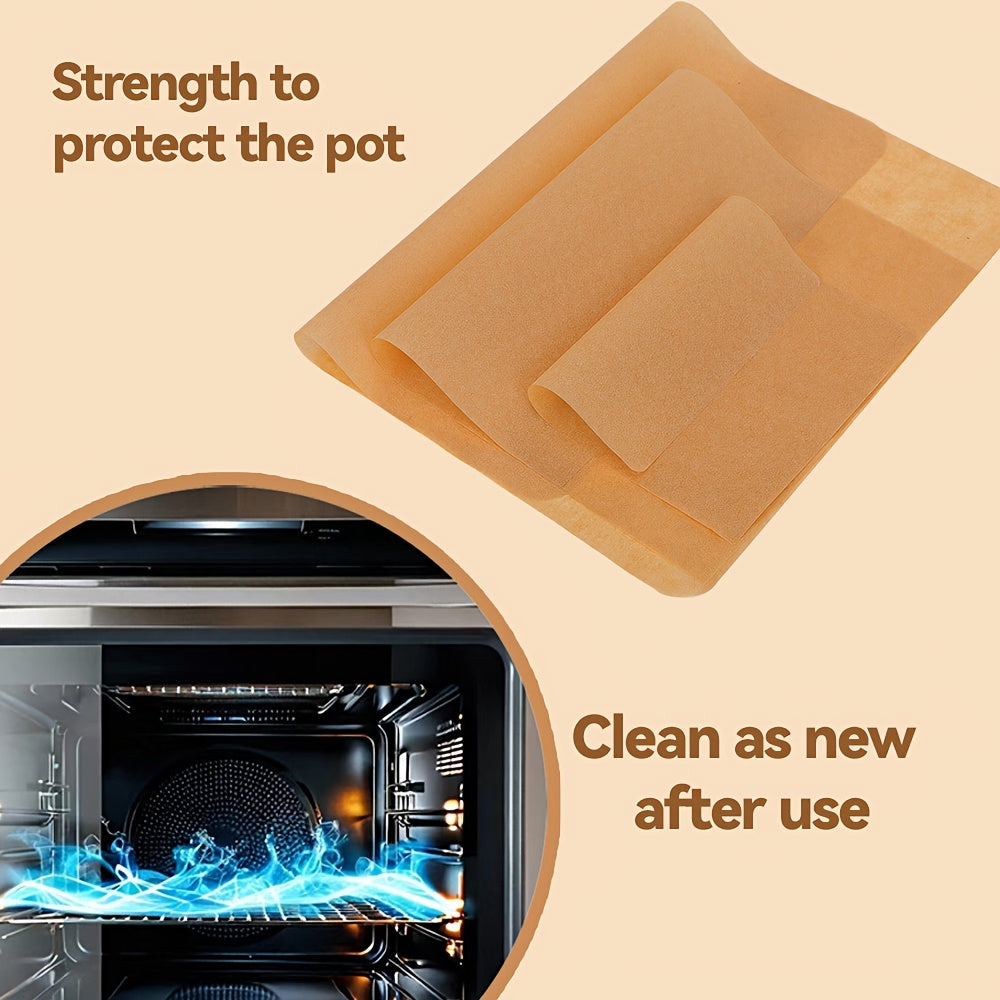 Durable 220°C Baking Paper Resistant to High Temperatures, Non-Stick, Waterproof & Oil-Proof, Safe for Food Contact, Perfect for Baking at Home and Outdoors.