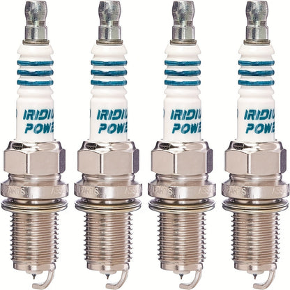 4 IK20 5304 IRIDIUM POWER Spark Plugs for various car brands.