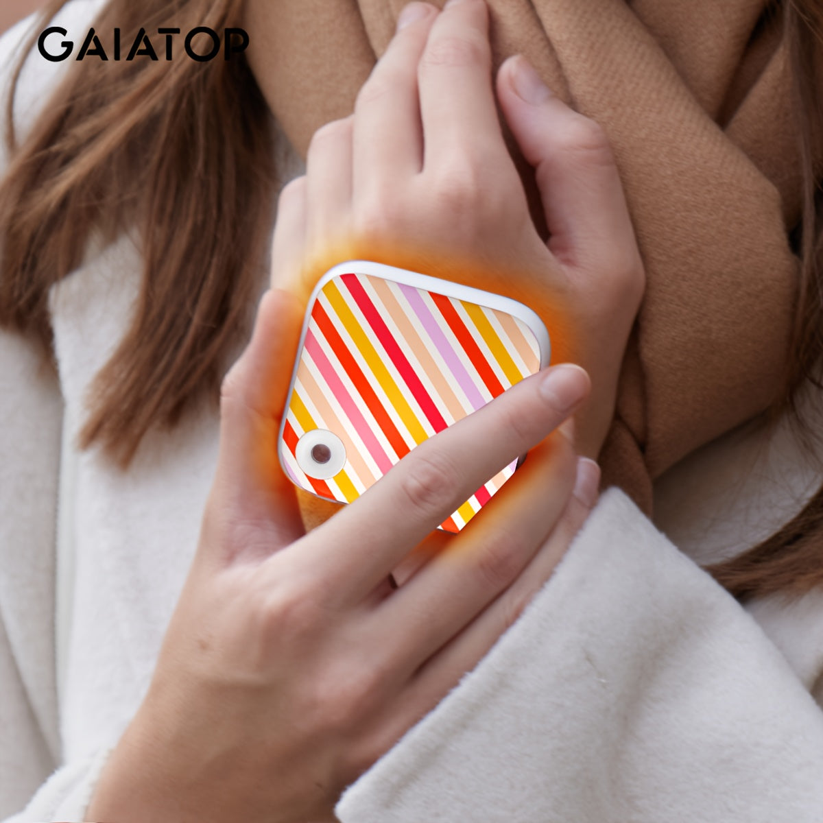 The GAIATOP Double Sided Heated Hand Warmer is a convenient and portable option for staying warm on the go. With its compact design and rechargeable battery, this hand warmer is perfect for shopping, travel, and parties. The 2000mAh lithium battery