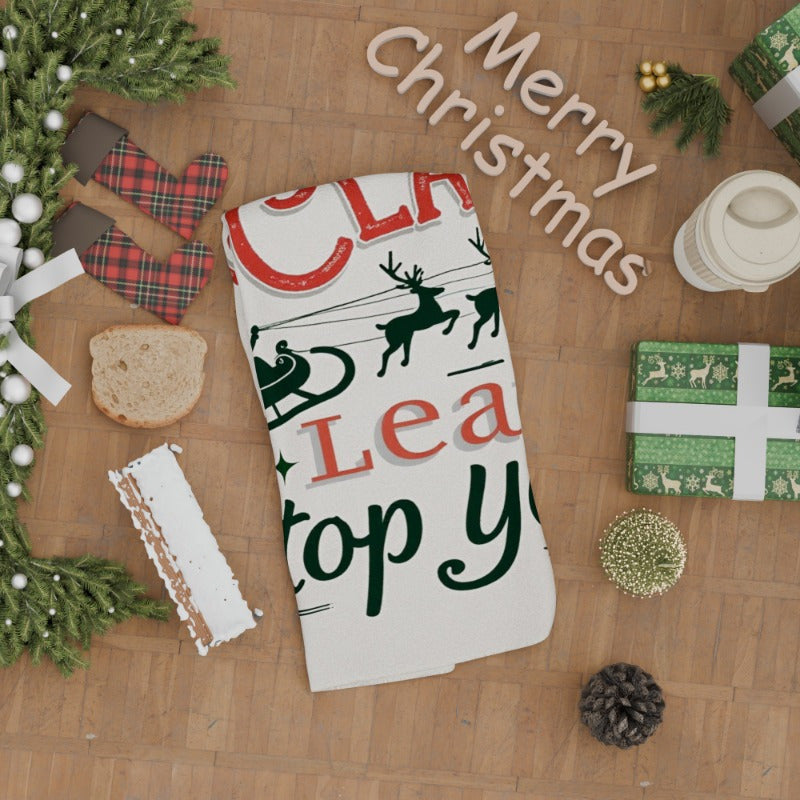 1 piece of 18 by 66.04 cm Christmas Kitchen Towel, featuring a soft and festive "Merry Christmas Wintertime" design - perfect for adding holiday cheer to your kitchen.